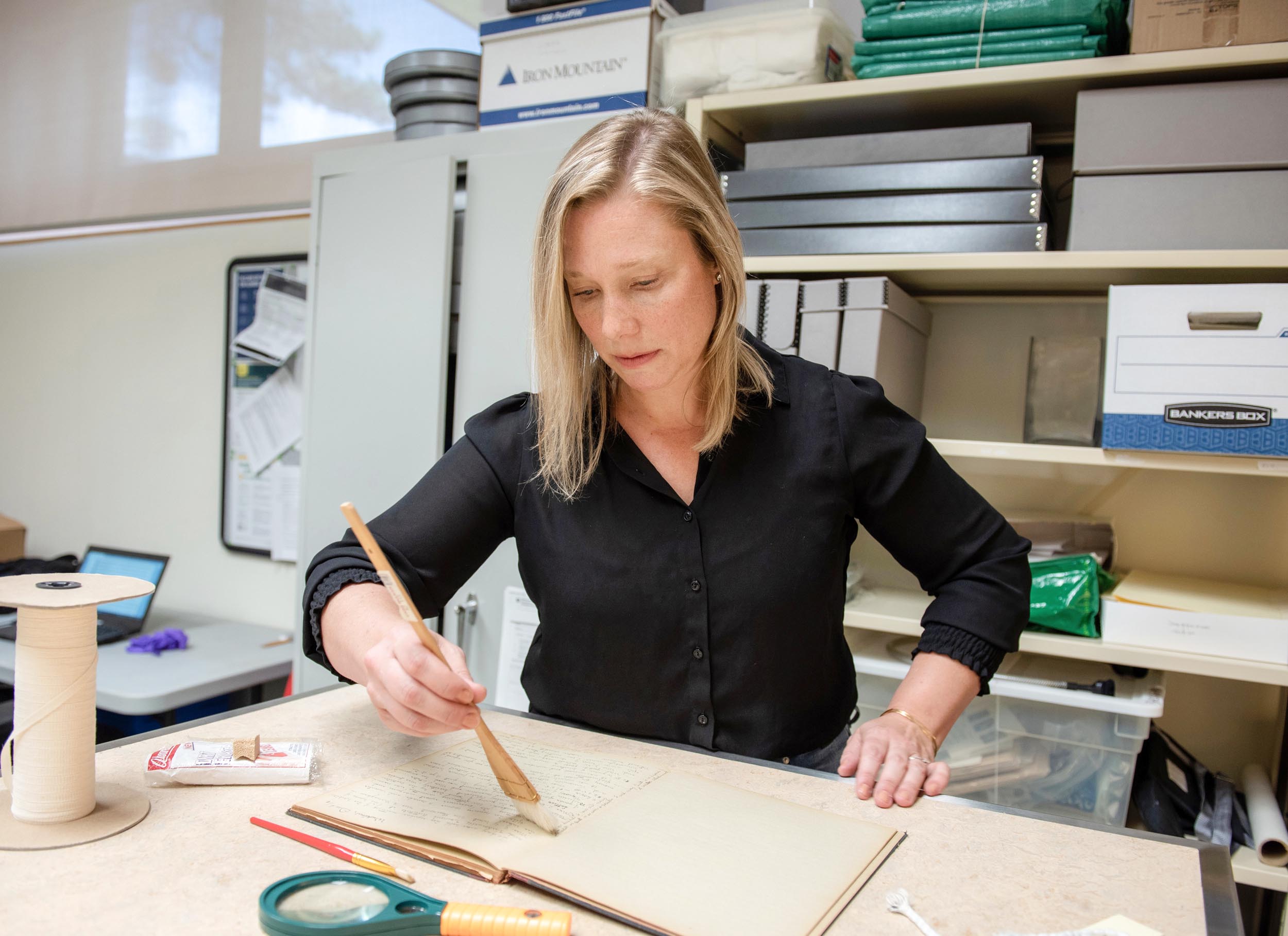 Curator prepares document